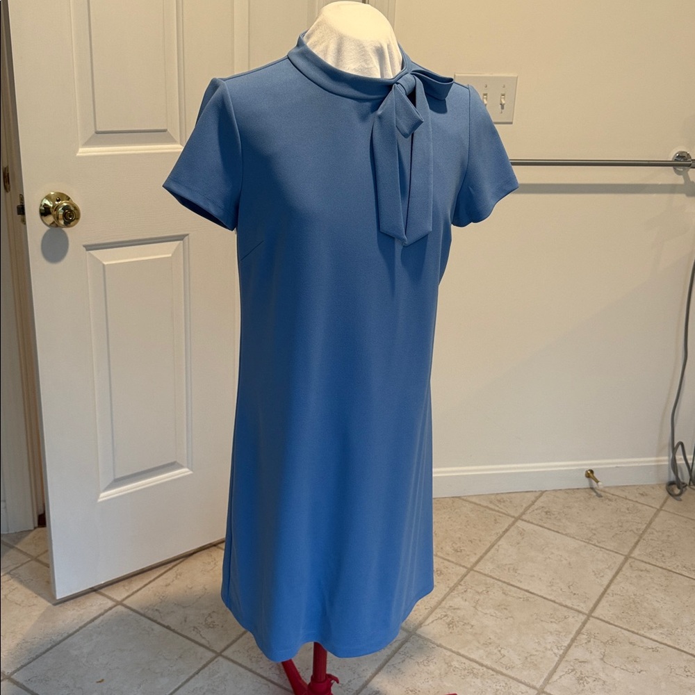 Vince Camuto Blue Dress with Bow Accent Size 12